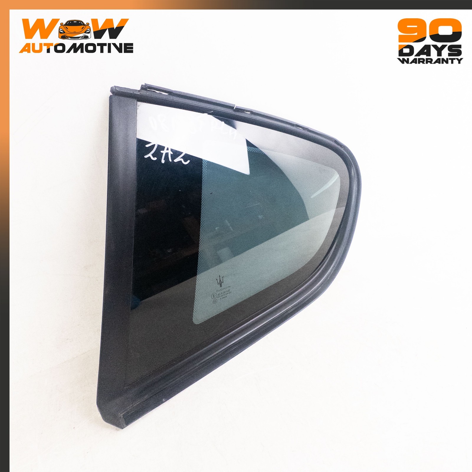 08-19 MASERATI GRANTURISMO REAR LEFT DRIVER SIDE QUARTER WINDOW GLASS OEM