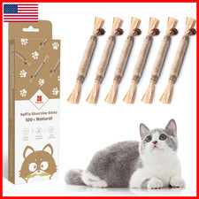 Potaroma 3 Pack Natural Silvervine Sticks Cat Toys Catmint Silvervine Blend