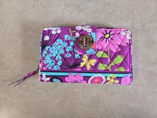Vera Bradley Fucsia Pink Turnlock Wallet