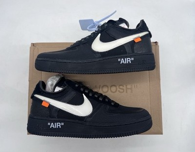 Size 8.5 Nike Air Force 1 Low Off-White Black White AO4606-001 Virgil Abloh AF1