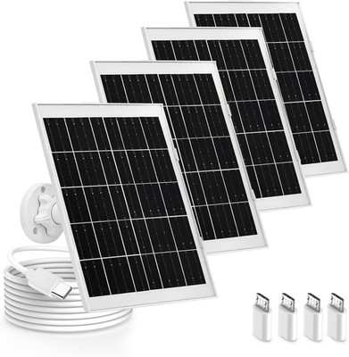 Panel Charger 8W 4 Pack Compatible Arlo Essential VMA6600 Solar Generation 2025