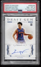 Killian Hayes 2020 Flawless Draft Gem Signatures /25 PSA 8 Pop 1 Auto