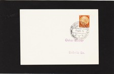 Ganzsache Deutsches Reich 1937 Karte mit Sonderstempel
