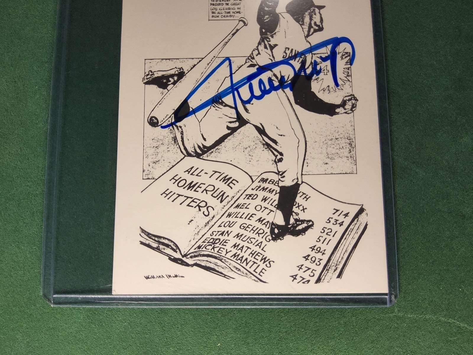 WILLIE MAYS Authentic Autographed Post Card PSA/DNA RARE!! San Francisco Giants view 3