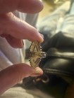 Antique Silver Ring with Green Stone Size 5 — photo 3