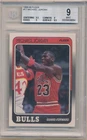 MICHAEL JORDAN 1988/89 FLEER 3RD YEAR CARD #17 CHICAGO BULLS BGS 9 MINT W/ 9.5
