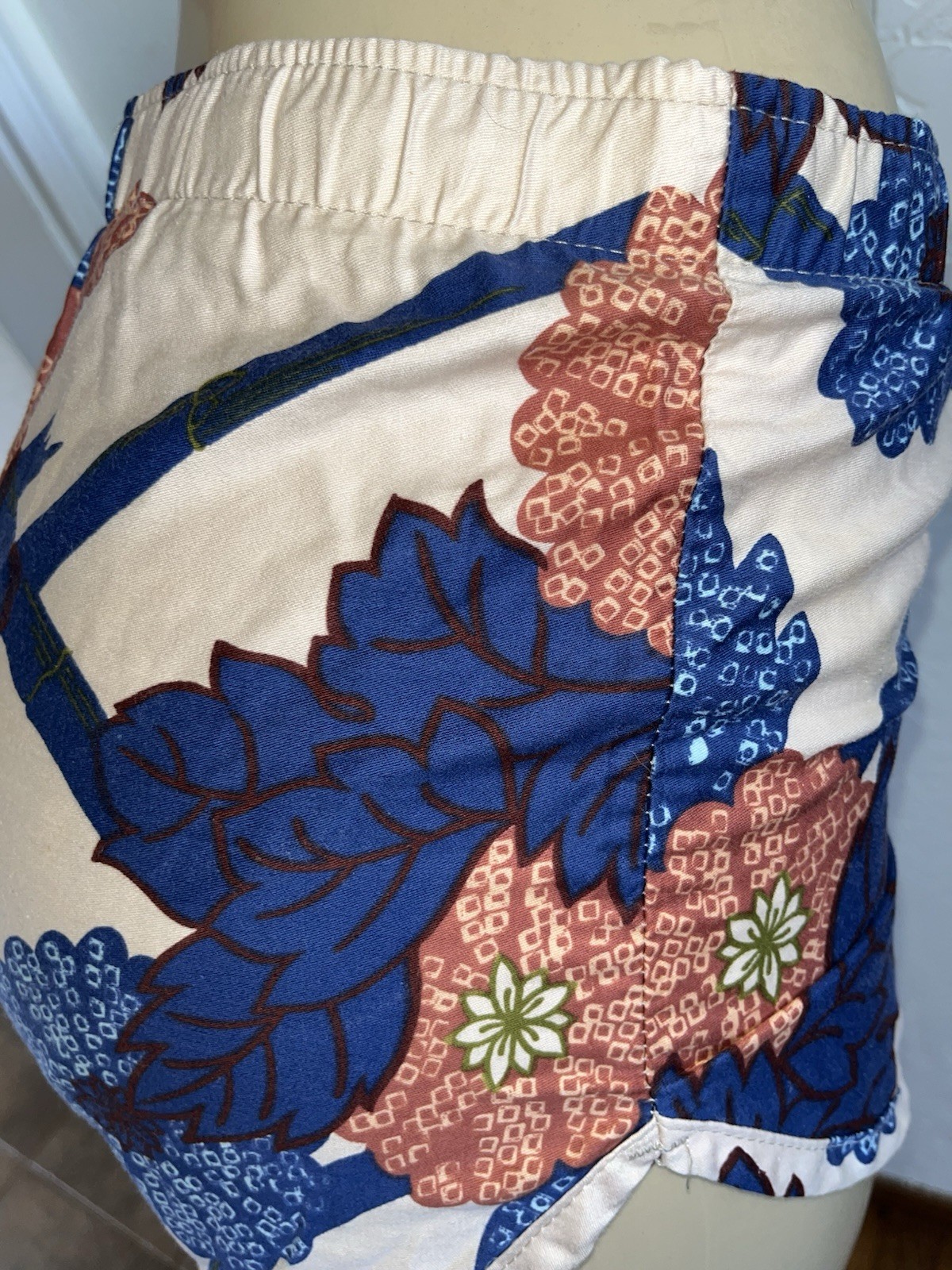 VTG 70s 80s California Shores Swim Trunks Suit Shorts Men’s Floral Sz Medium 32”