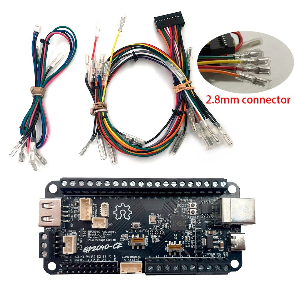 RP2040 Advanced Breakout Board USB Passthrough Fighting Board for