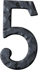 House Numbers for Outside, 5.5 Inch Black Address Numbers for House - Number 5 -