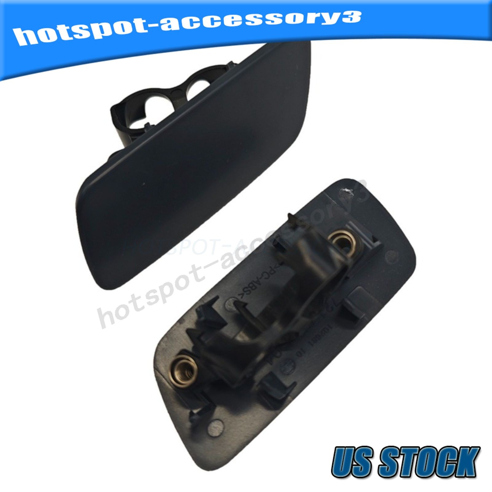 61677244960 Right & Left Headlight Washer Cover Fits For 10-18 Rolls-Royce Ghost
