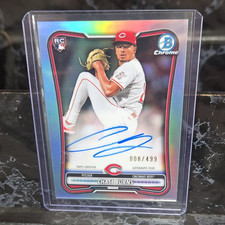 Topps 2026 Bowman Chase Burns Reds Chrome Prospect Auto RC Refractor CPA-CB /499