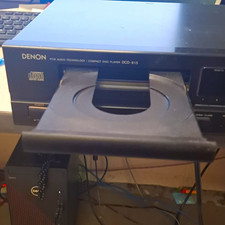 Denon DCD-615 CD Player Deck, Black, RCA Input, Headphone Jack