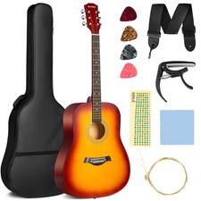 CAHAYA Acoustic Guitar For Beginner 41-inch - Full Size Wood Guitar Kit for K...