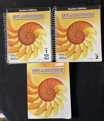 BJU PreAlgebra Textbook and Teacher's Edition - Grade 8 Pre-Algebra SET