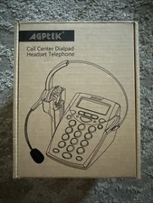 NEW AGPTEK Call Center Dialpad Headset Telephone Set Model HA0021