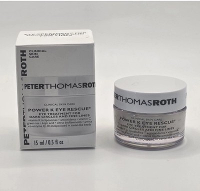 Peter Thomas Roth Power K Eye Rescue Cream Vitamin K C 15g Dark Circles (NIB)