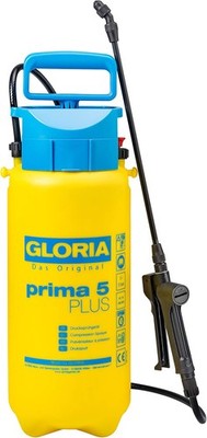 GLORIA prima 5 PLUS Drucksprüher 5L säurebeständig mit Lanze & Schultergurt