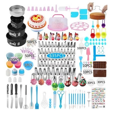 635pc Cake Decorating Kit Set New Sealed in Box w/ Piping Tips Baking Tools