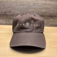 Vintage Nike Golf Hat Cap Strap Back Brown Sh...