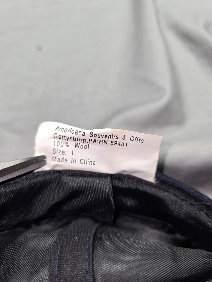 Americana Gettysburg Hat Cap Fitted Mens Large Wool Civil War Infantry Souvenir - Image 4 of 4