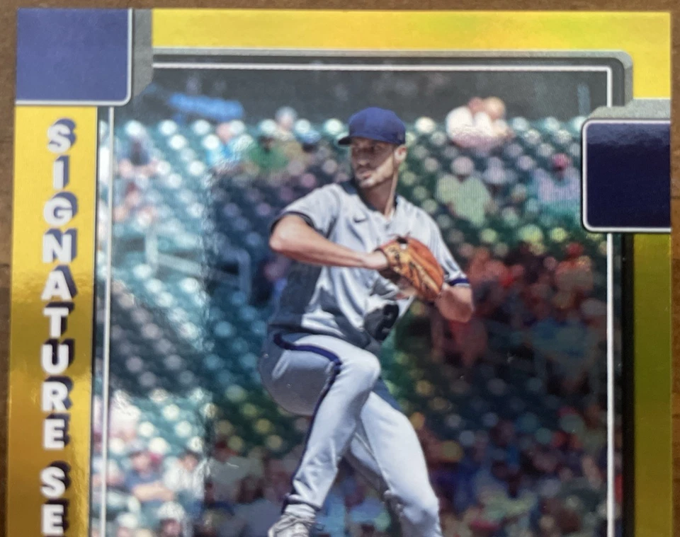 2022 Donruss - Signature Series Aaron Ashby #SS-AA (AU, RC) Gold Parallel /25 - Image 4 of 4