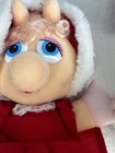 Vintage Miss Piggy & Kermit The Frog Plushies 1987 Henson Assoc. Inc Christmas — photo 6