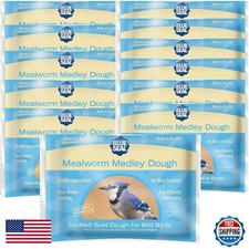 Blue Seal Mealworm Medley Suet Dough Cake 12 oz 12 Pack 