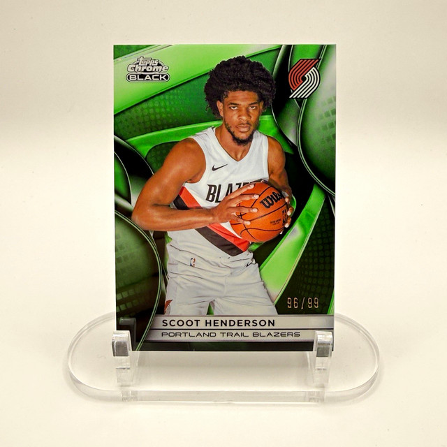 Topps Chrome Black Scoot Henderson Portland Trail Blazers #97 Serial /99