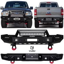 Vijay For 1998-2011 Ford Ranger Steel Frontrear Bumper Wwinch Plateledlights Vijay For 1998-2011 Ford Ranger Steel Frontrear Bumper Wwinch Plateledlights