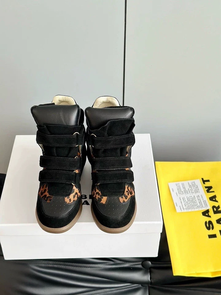 Isabel Marant вдохновленный гепард печать 1:1 похожий на танкетке кроссовок обуви высоты верхнего - Изображение 3 из 4