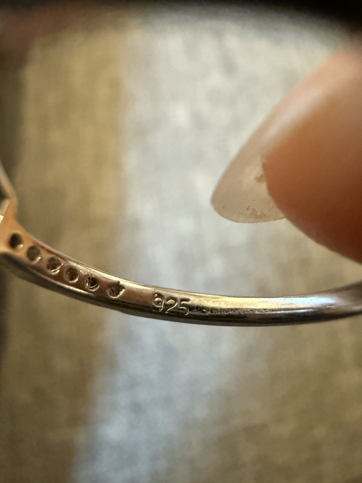 Blue Topaz Baguette Rectangular Horizontal Stone … - image 5