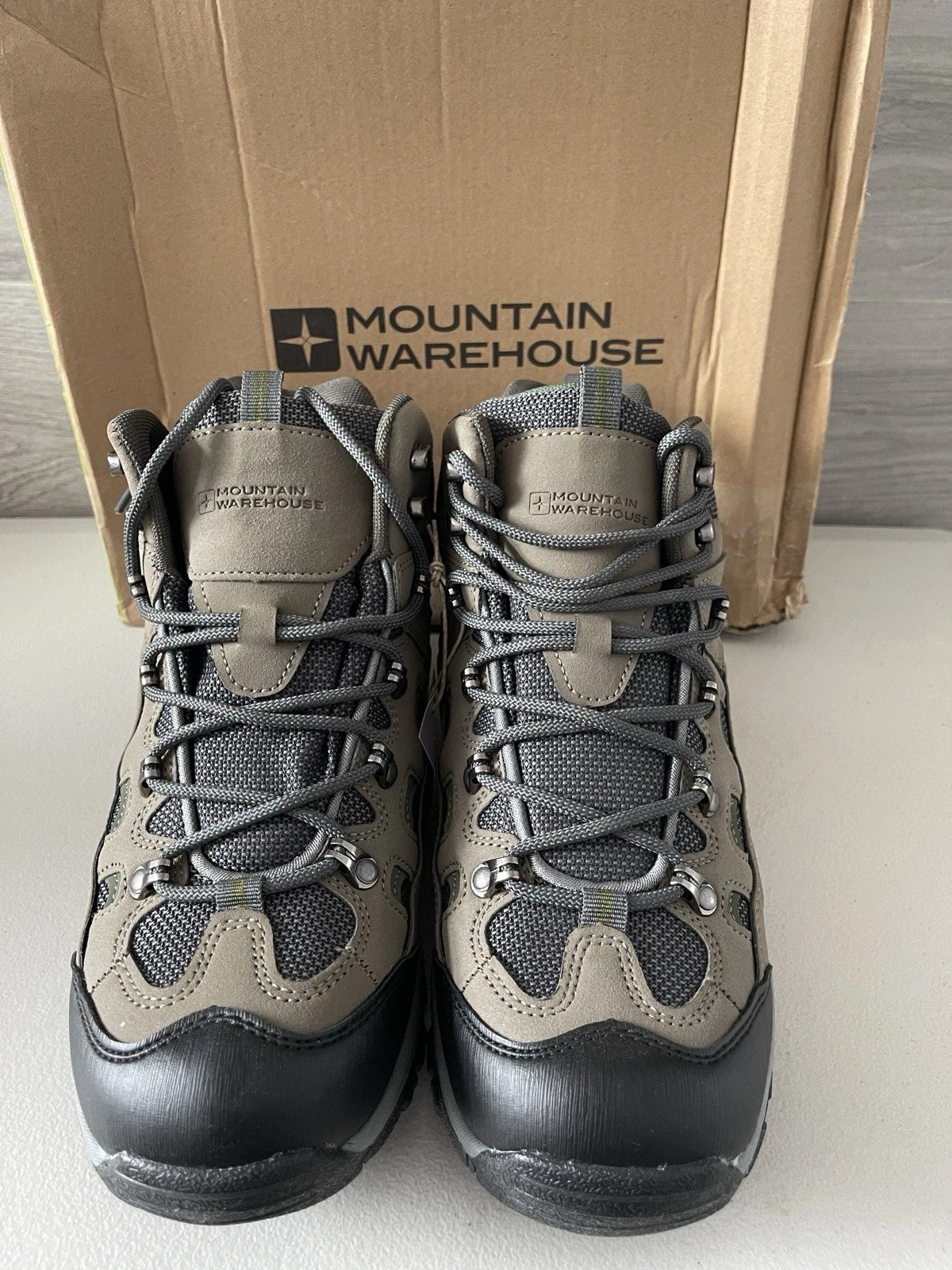 Mountain Warehouse Hiking Boots Waterproof Size 8 Brown New With Box