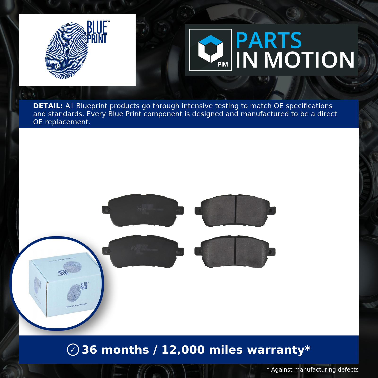 Blue Print Brake Pad Set - ADBP420031 - Image 3