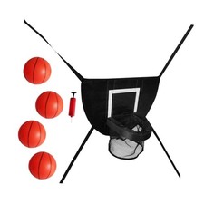 Trampoline Basketball Hoop Attachment Set Sturdy Universal Outdoor for Children