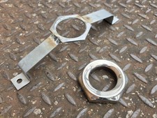 Lambretta 10" Front Disc Bracket and Locking Nut.