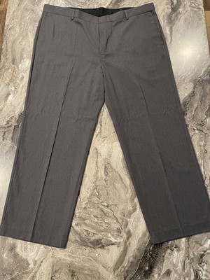 Covington Essential Classic Flat Front Men's 44x30 Charcoal Gray Dress Pants NEW