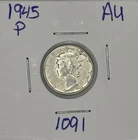 1945-P AU Mercury Dine, Item 1091
