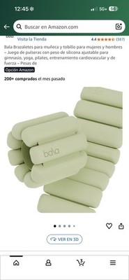 Bala Bangles Wrist & Ankle Weights for Women & Men - Adjustable Silicone Weig...