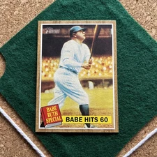 2011 Topps Heritage Babe Ruth Hits 60 New York Yankees #139