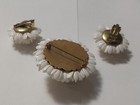 Vintage West Germany Daisy bouquet brooch/pin & matching clip earrings,excellent — photo 7