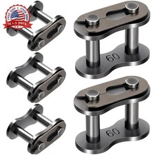 5pcs 60 Roller Chain Connecting Links, Carbon Steel Heavy Duty Master Connector