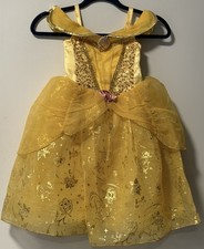 Disney Store Belle Costume Gown Dress Princess Girl Beauty and The Beast Size 4