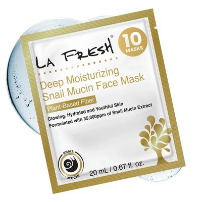 Deep Moisturizing Snail Mucin Sheet Mask, Glow, and Hydration Face Mask with ...