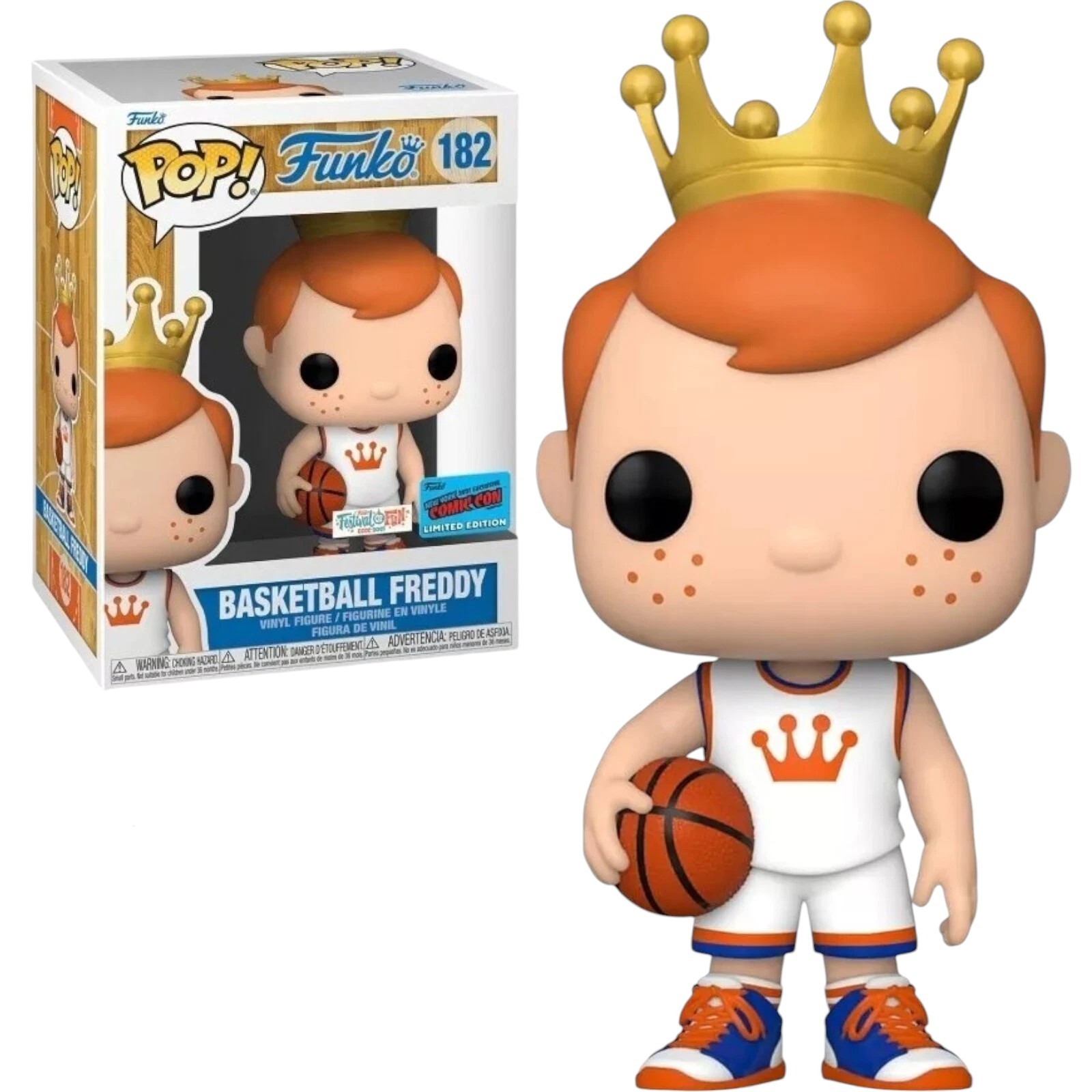 Funko Pop Basketball Freddy #182 2021 Fall Convention NYCC Vinyl Figure -Vaulted