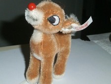 Steiff Rudolph Sales Sample mini Reindeer Ornament Age Unknown/ Origin Germany