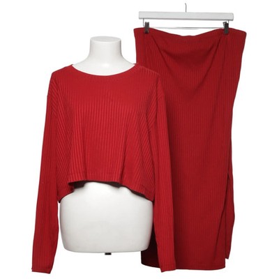 H&M Mama, Set, Größe: XL, Elasthan/Polyester/Viskose, Rot, Streifen #XUZ