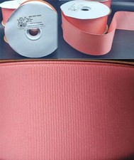 1 Spool Grosgrain ribbon 50 yards 2-1/4" Polyester Melon/Pink 9252 Deep Coral