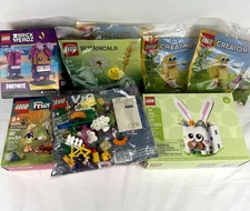 NEW Lego Sets In Box . Fortnite, Friends, Easter Bunny, and Spring VIP pack. 