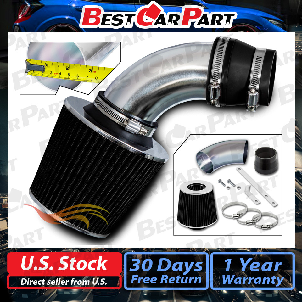 BCP BLACK 09-11 CHEVY Aveo Aveo5 1.6L L4 Short Ram Air Intake + Filter