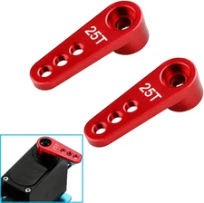 2PCS Metal 25T Servo Horn M3 Threads Steering Arm Server Rocker Compatible with 
